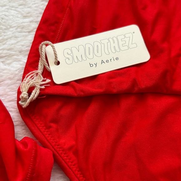 Smoothez by Aerie Red Long Sleeve Bodysuit new with tag. Size XL - Picture 2 of 7